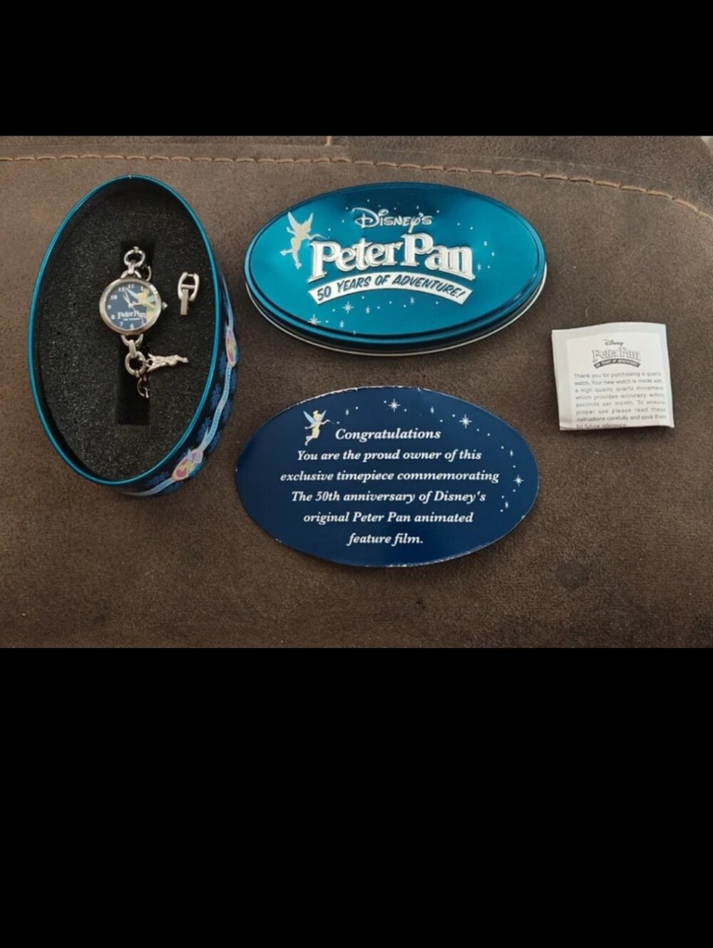 2003 Disney's Peter Pan 50th Anniversary Tinker Bell Ladies Watch